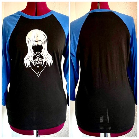 Elvira Horror Freak 3/4 Sleeve Tee - Picture 3 of 3